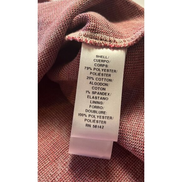 NWT- London Times Womens V-Neck Faux Wrap Houndstooth pink heart Dress - Size 8 - Picture 5 of 16